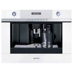 Smeg CMSC451 Integrated Coffee Machine White Glass